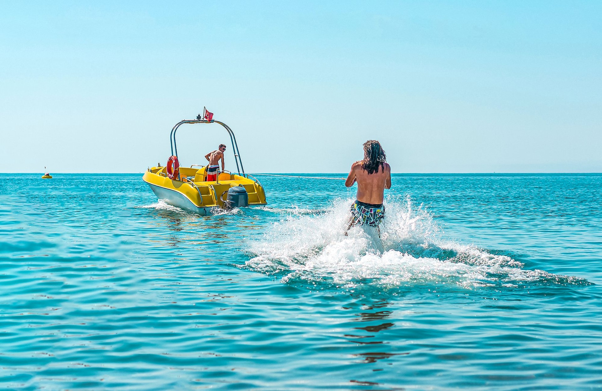 Waterskiing Behind Boat Caribbean