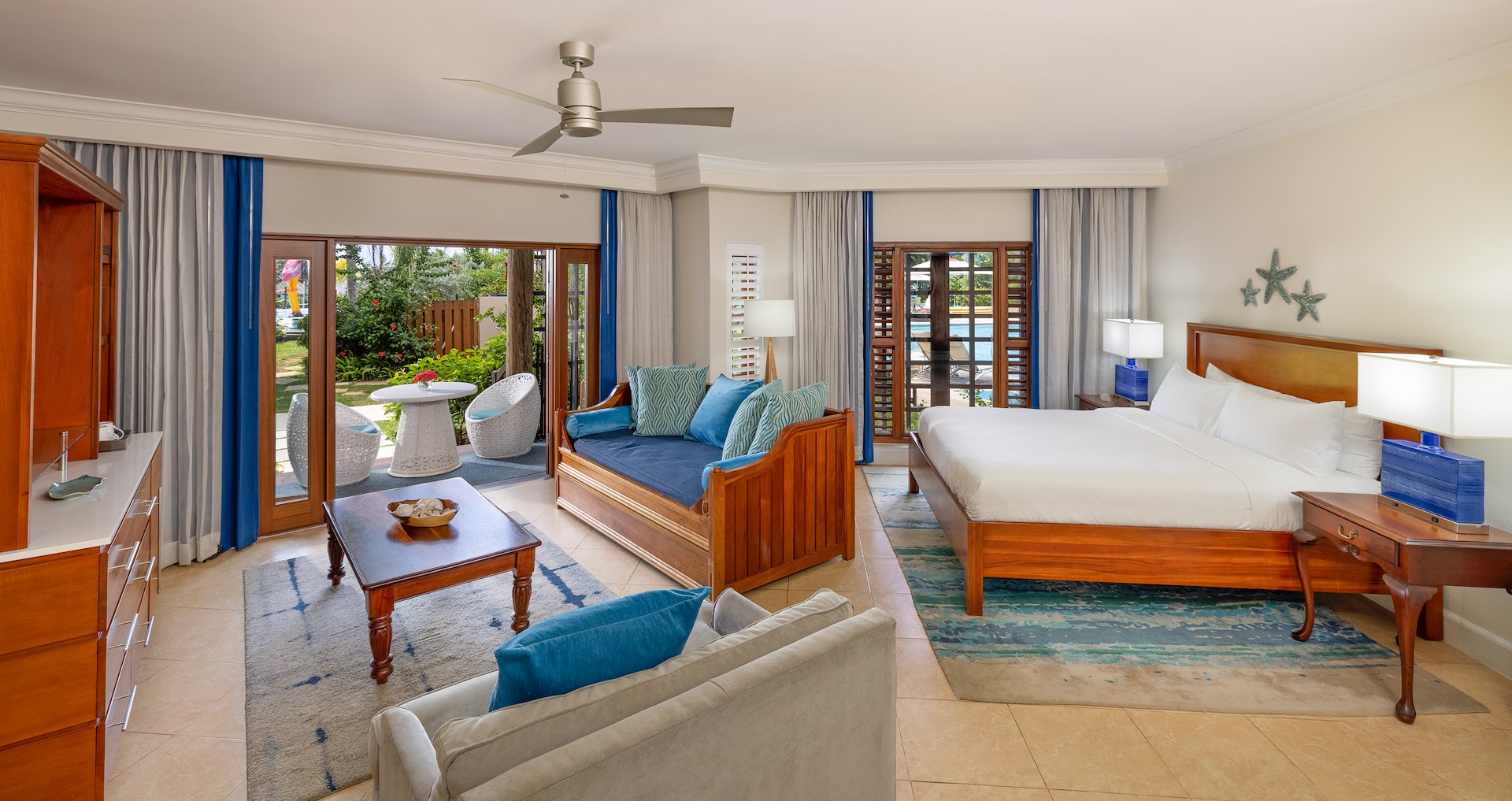 Negril Resort & Spa - Tropical Oceanview Three-Bedroom Walkout Grand Butler Family Suite