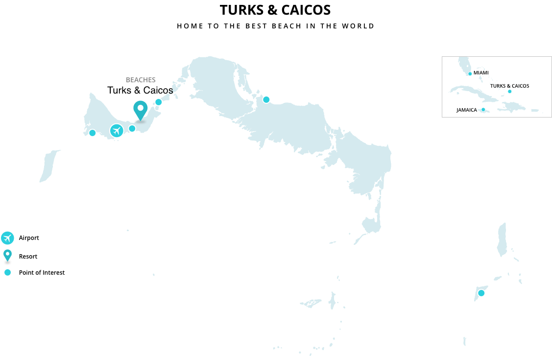 turks & caicos map