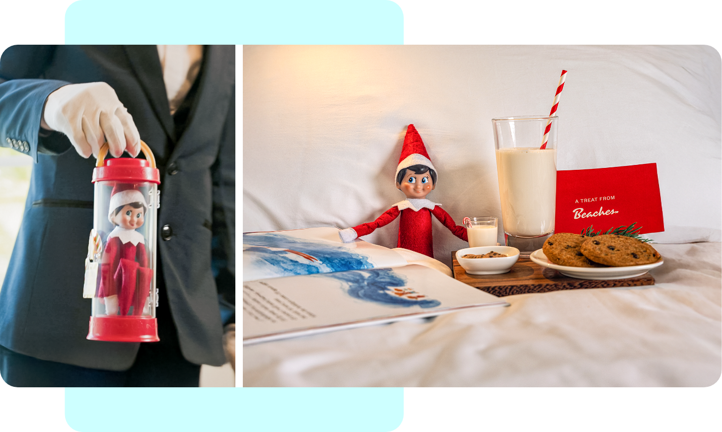 elf on a table