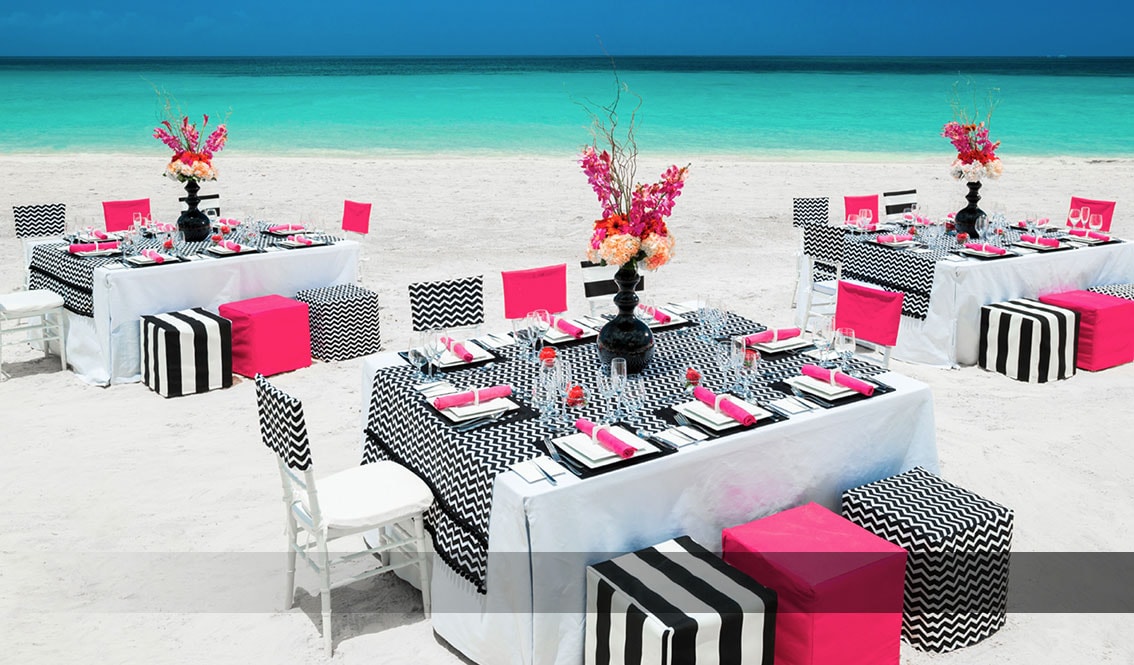 Vibrant Wedding Beach