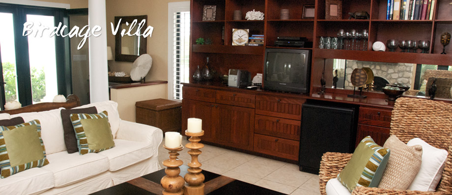 Birdcage Villa — master bedroom with ocean view