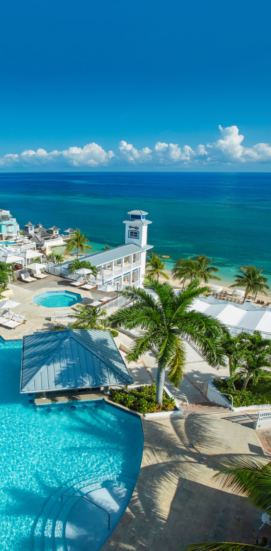 Resort Pool and ocean view