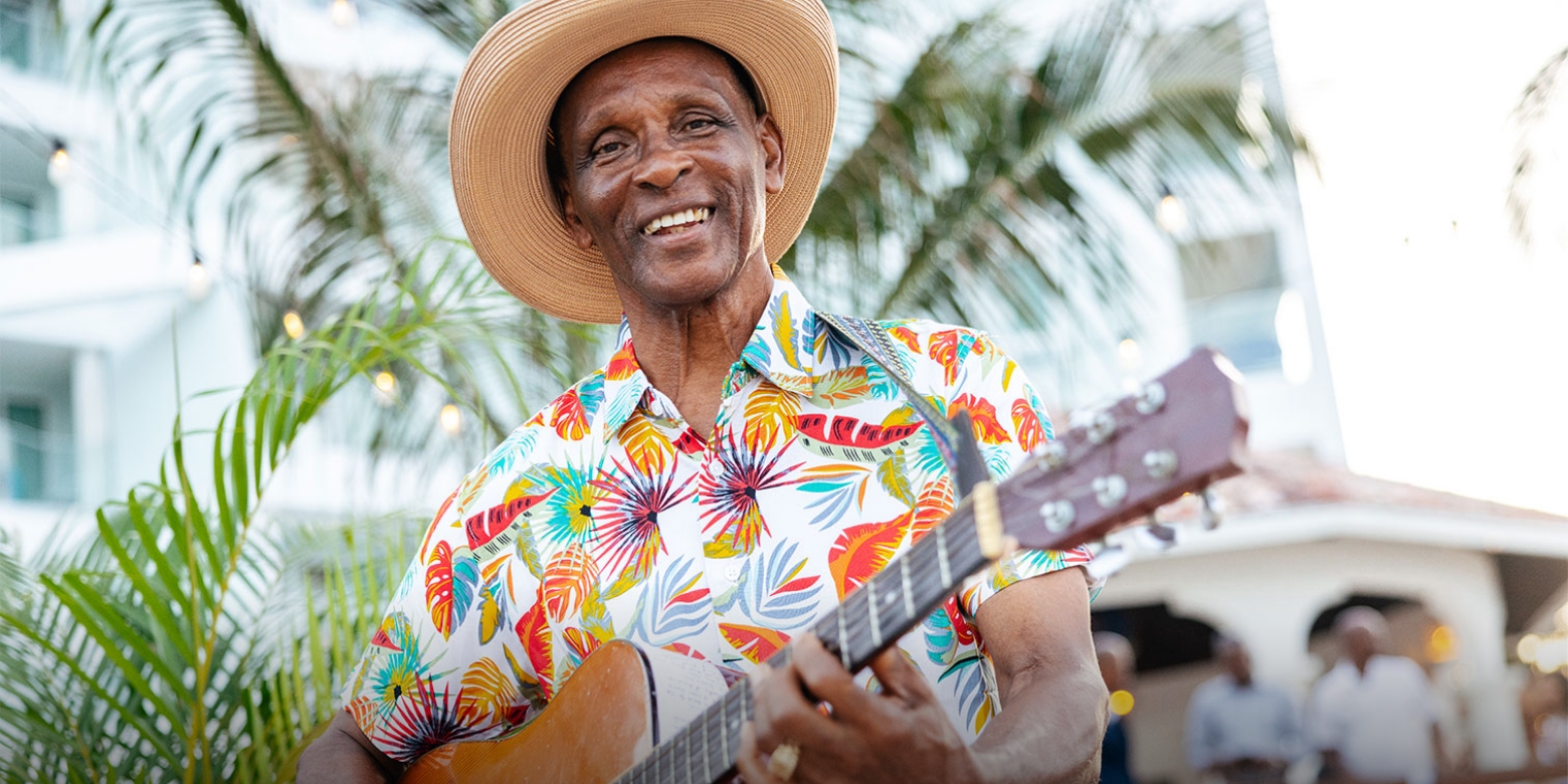 Man with guitar