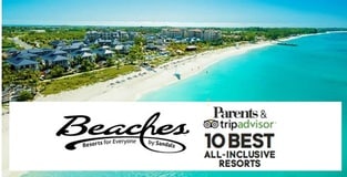 Beaches Resorts Honored By Parents Magazine and TripAdvisor