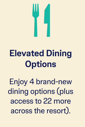 Elevated Dining Options