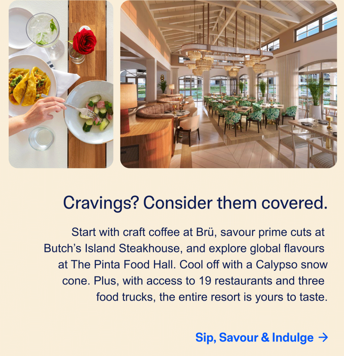 Cravings? Consider them covered | Sip, Savour and Indulge