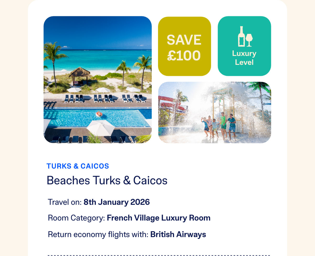 Beaches Turks and Caicos | Book Now