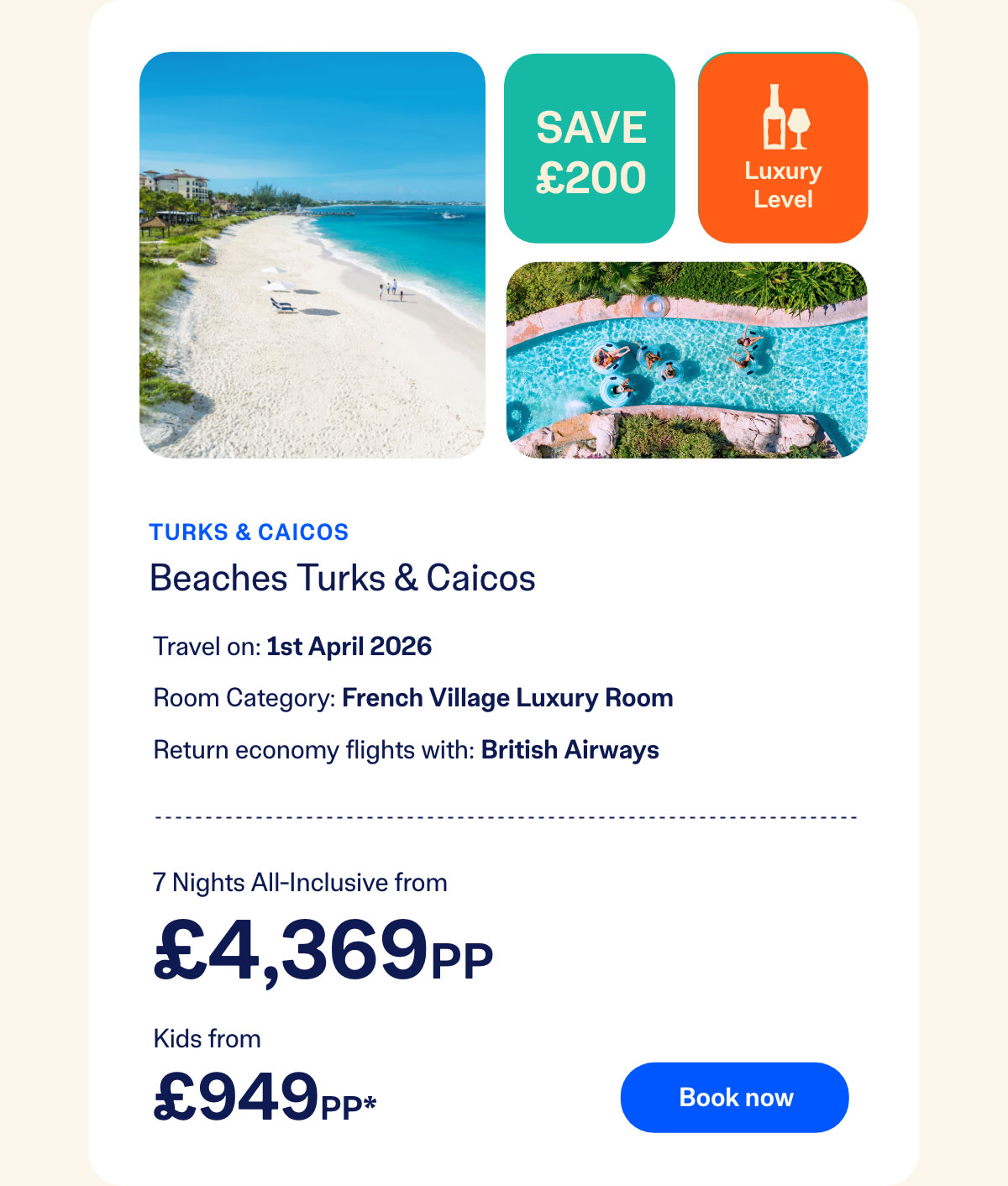 Beaches Turks and Caicos | Book Now