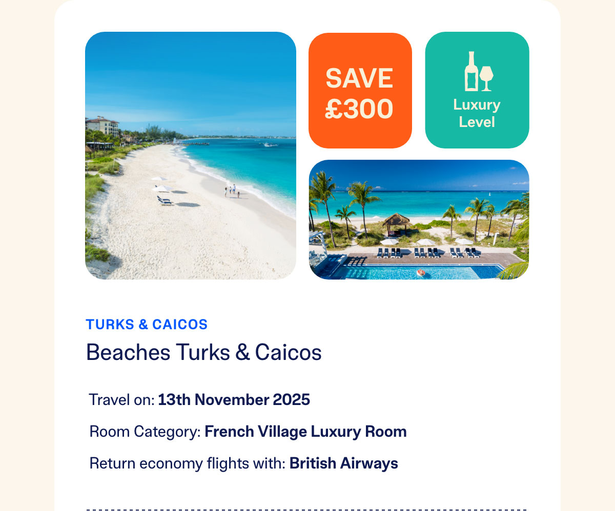 Beaches Turks and Caicos | Book Now