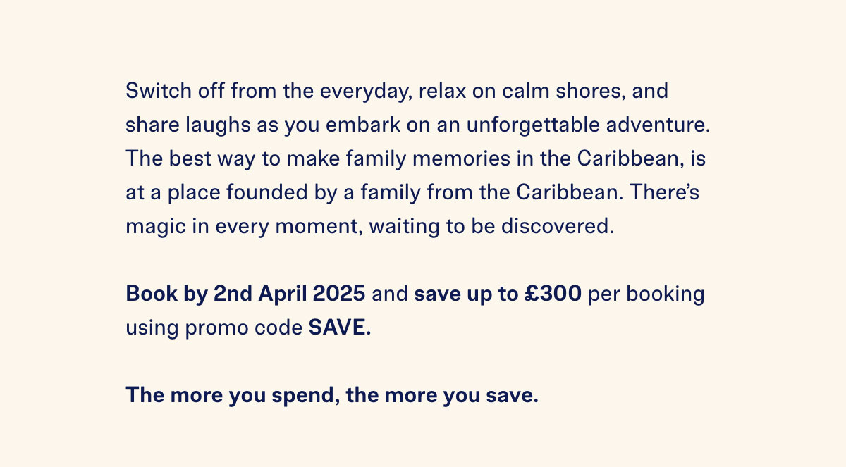 The more you spend, the more you save.