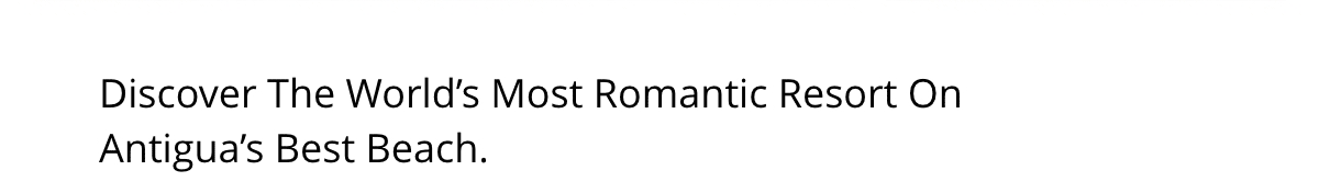 Discover The World's Most Romantic