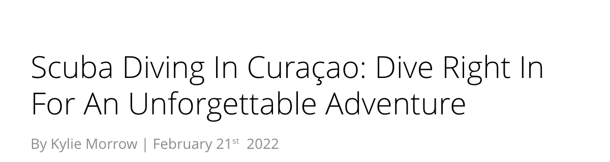 Scuba Diving In Curacao
