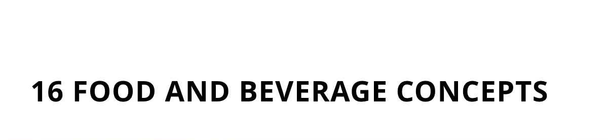 16 Food And beverage Concepts