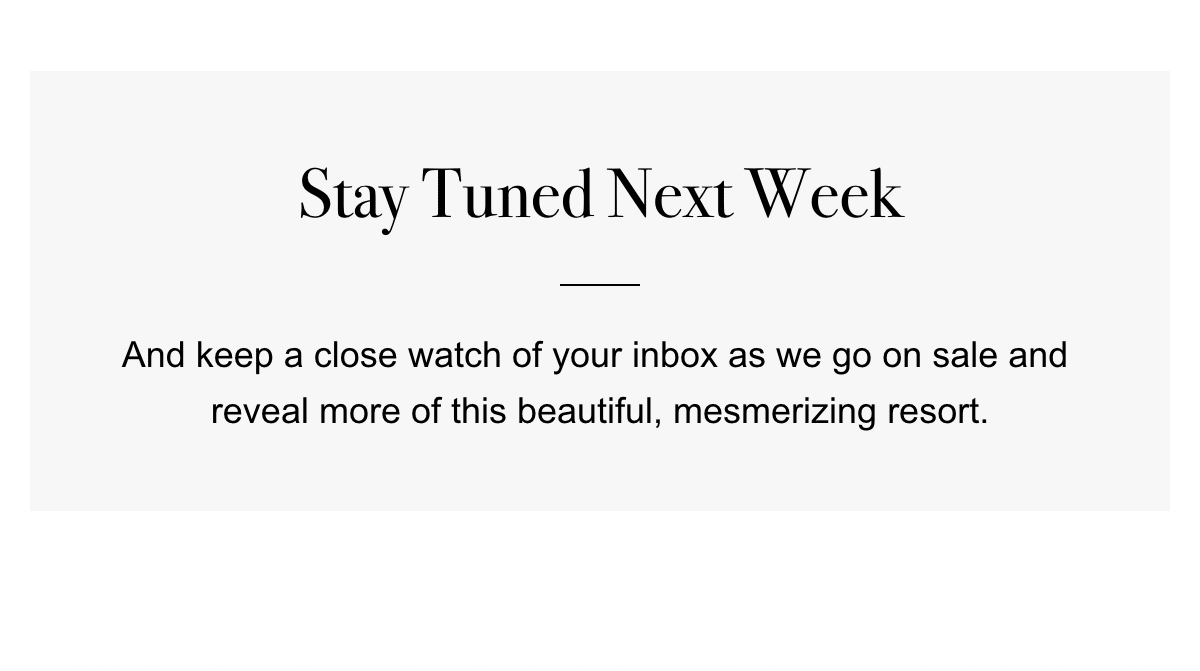 Stay Tuned Next Week