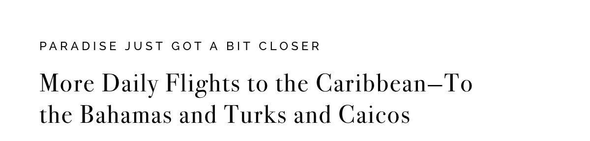 More Daily Flights To The Caribbean