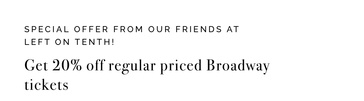 Get 20% Off Regular Priced