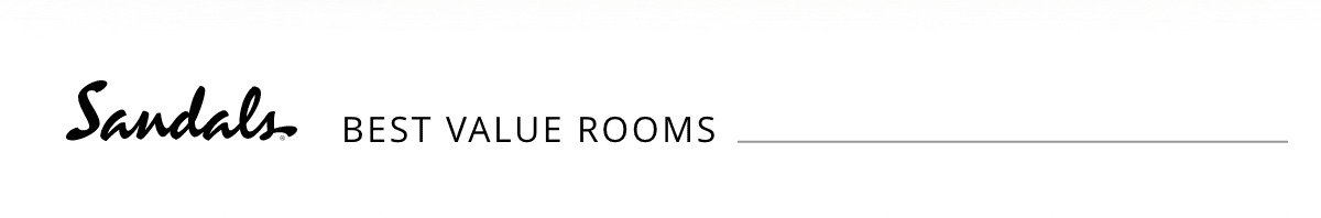 Sandals Best Value Room