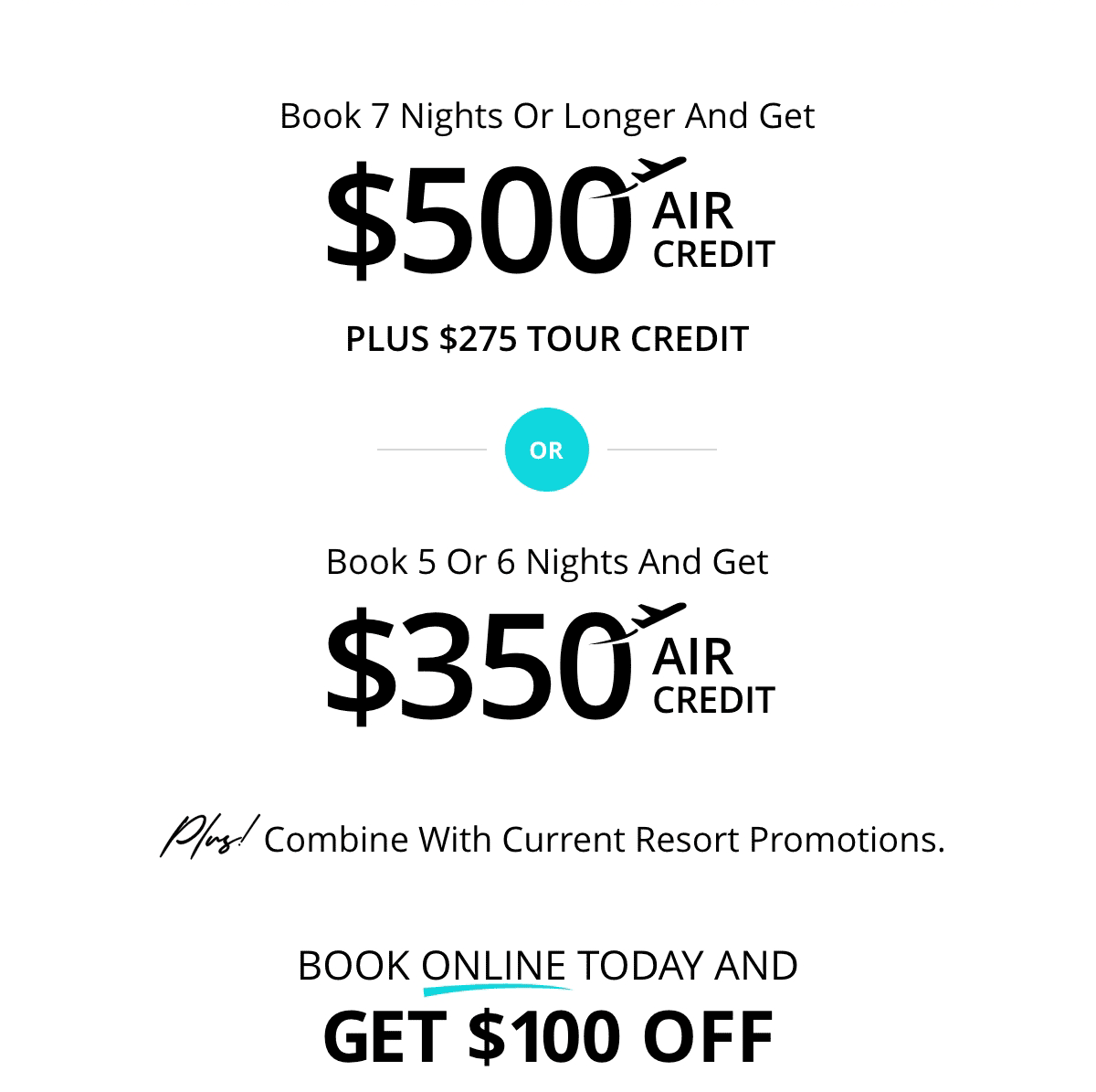 Current Resort Promotions