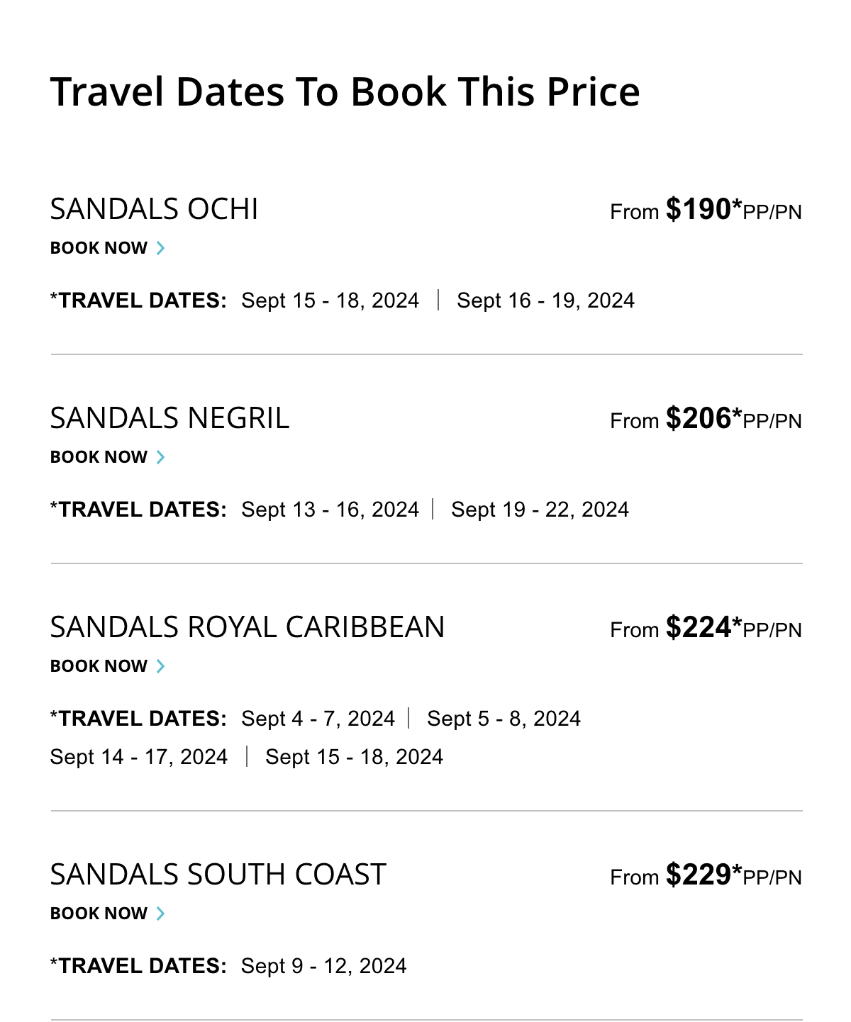 Select Travel Dates