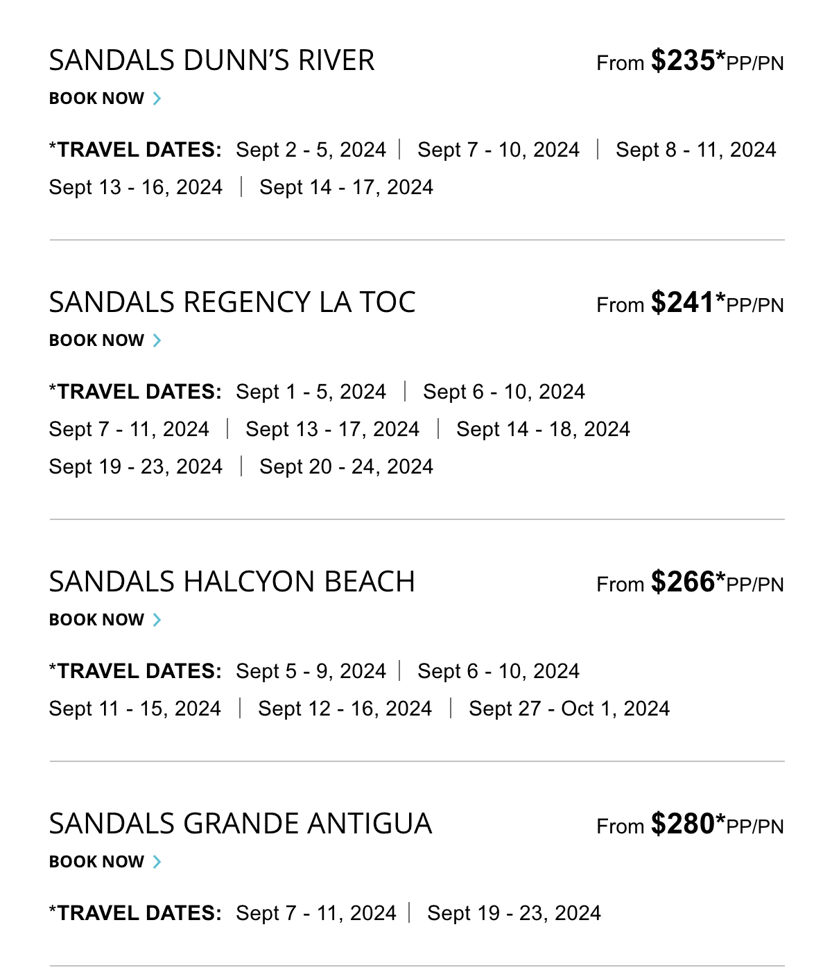 Select Travel Dates