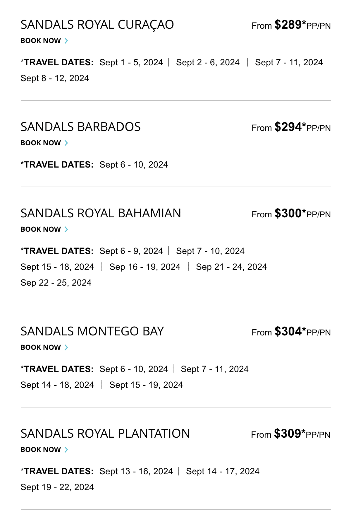 Select Travel Dates