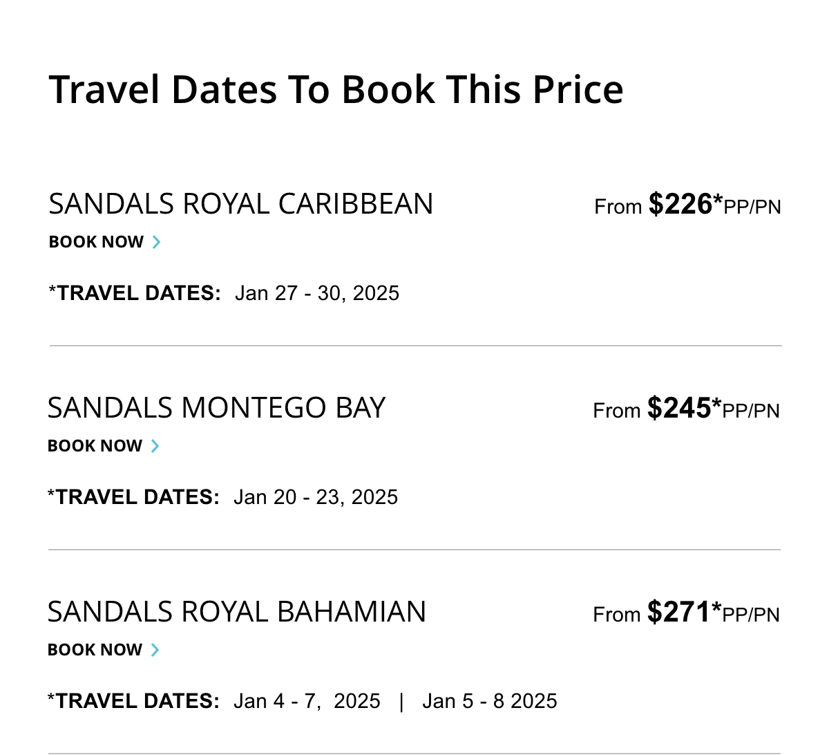 Select Travel Dates