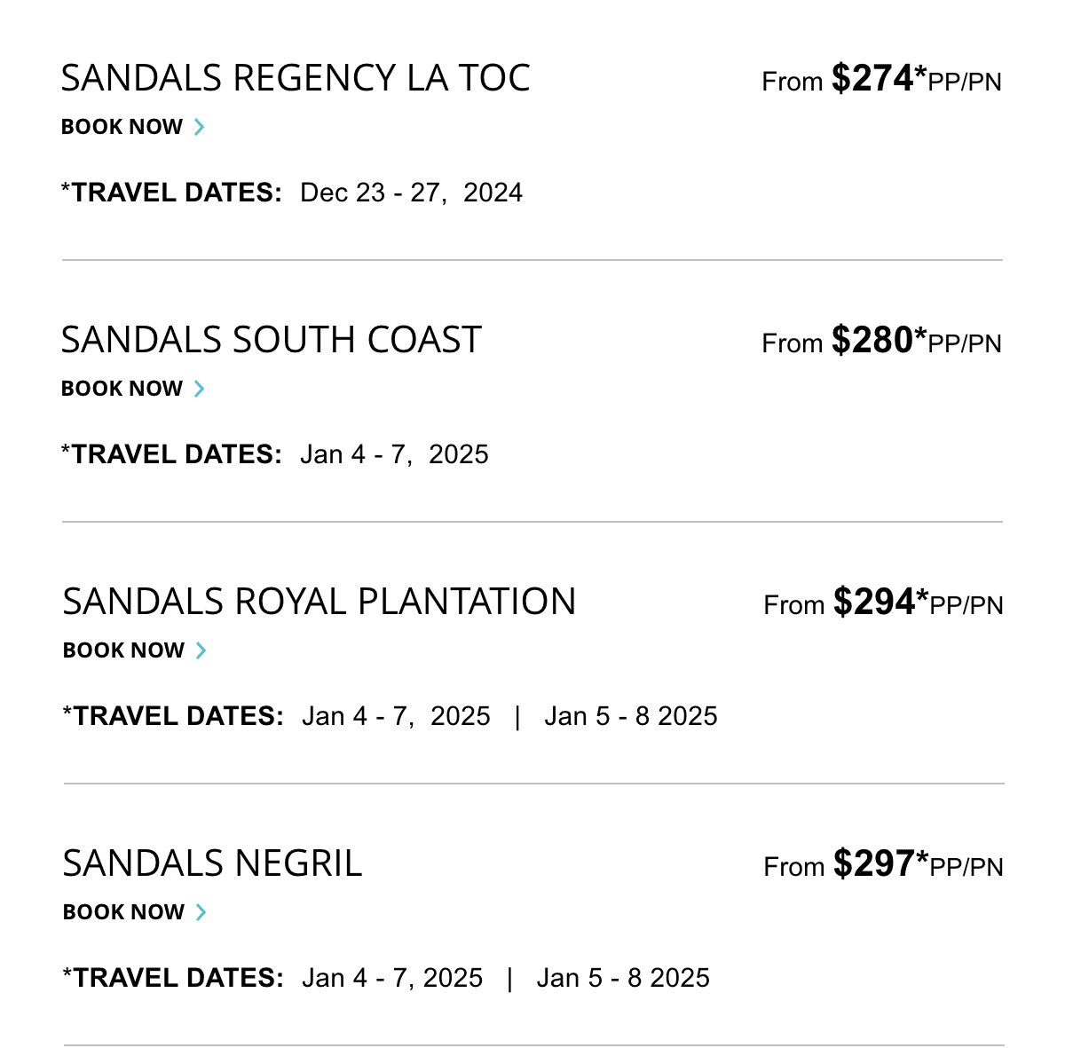 Select Travel Dates