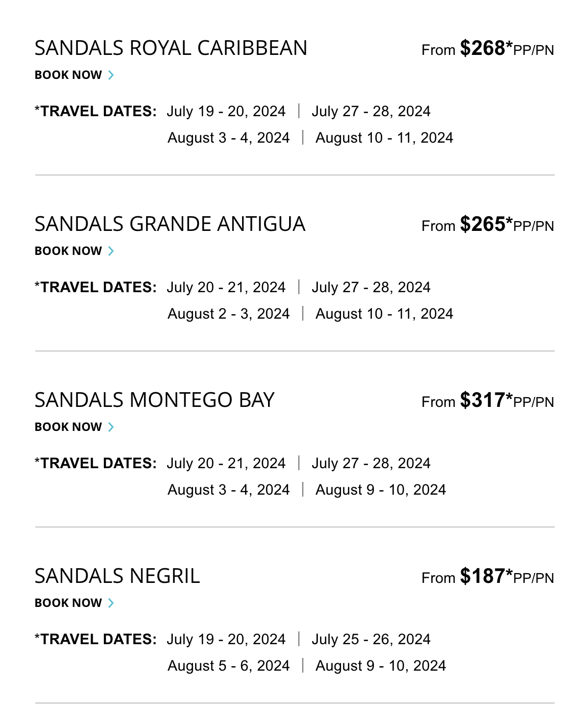 Select Travel Dates