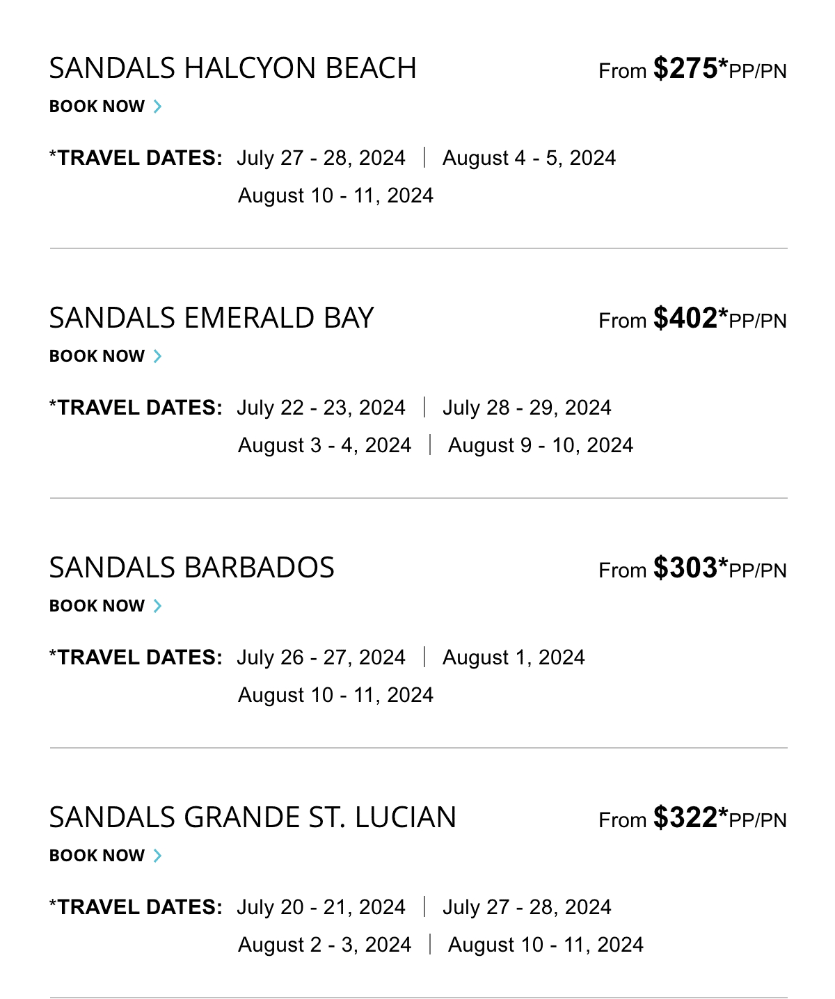 Select Travel Dates