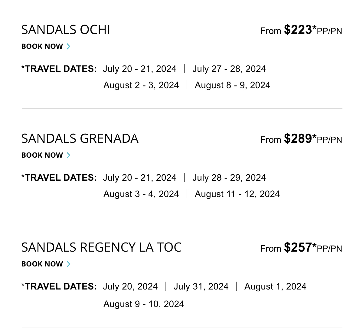 Select Travel Dates