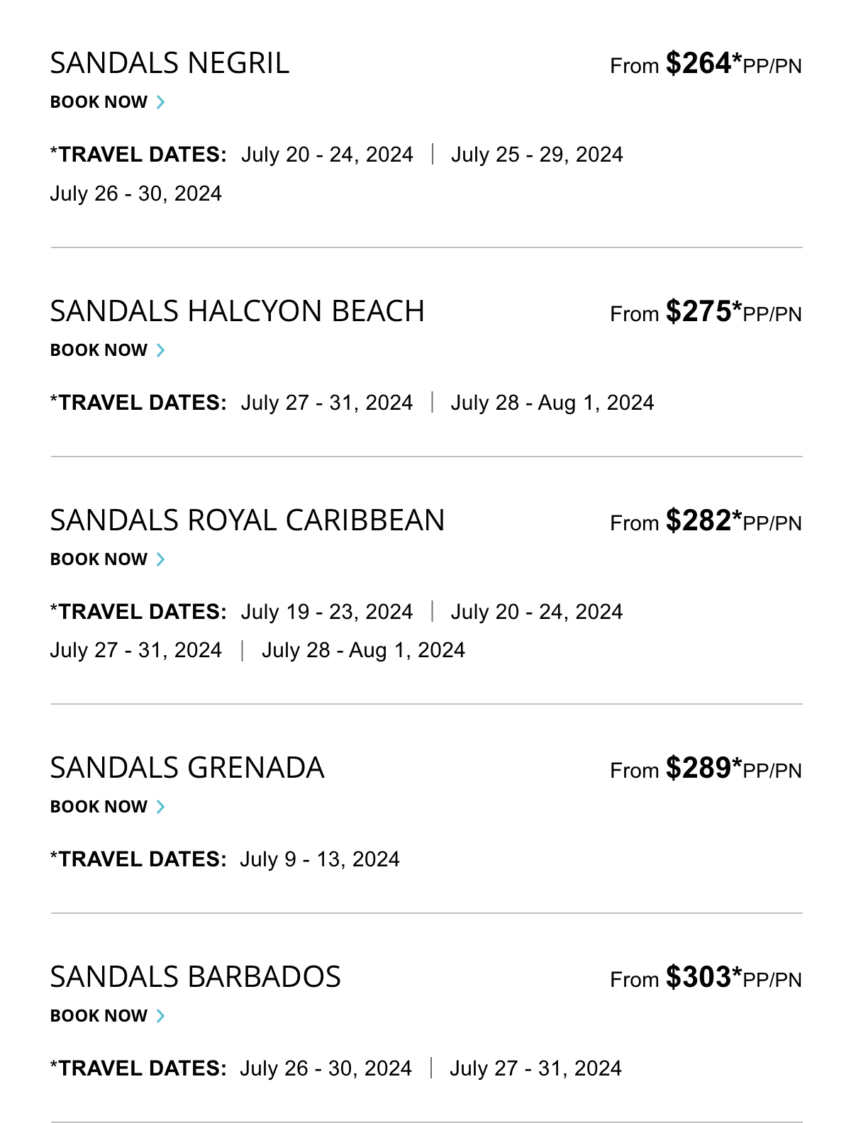 Select Travel Dates