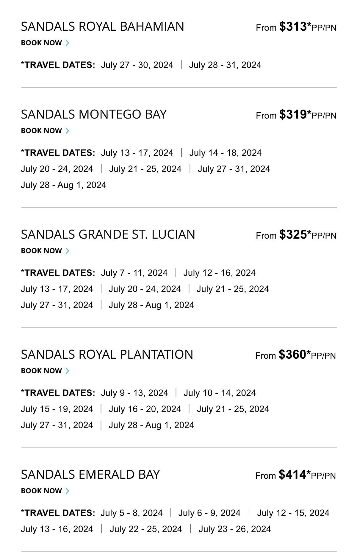 Select Travel Dates
