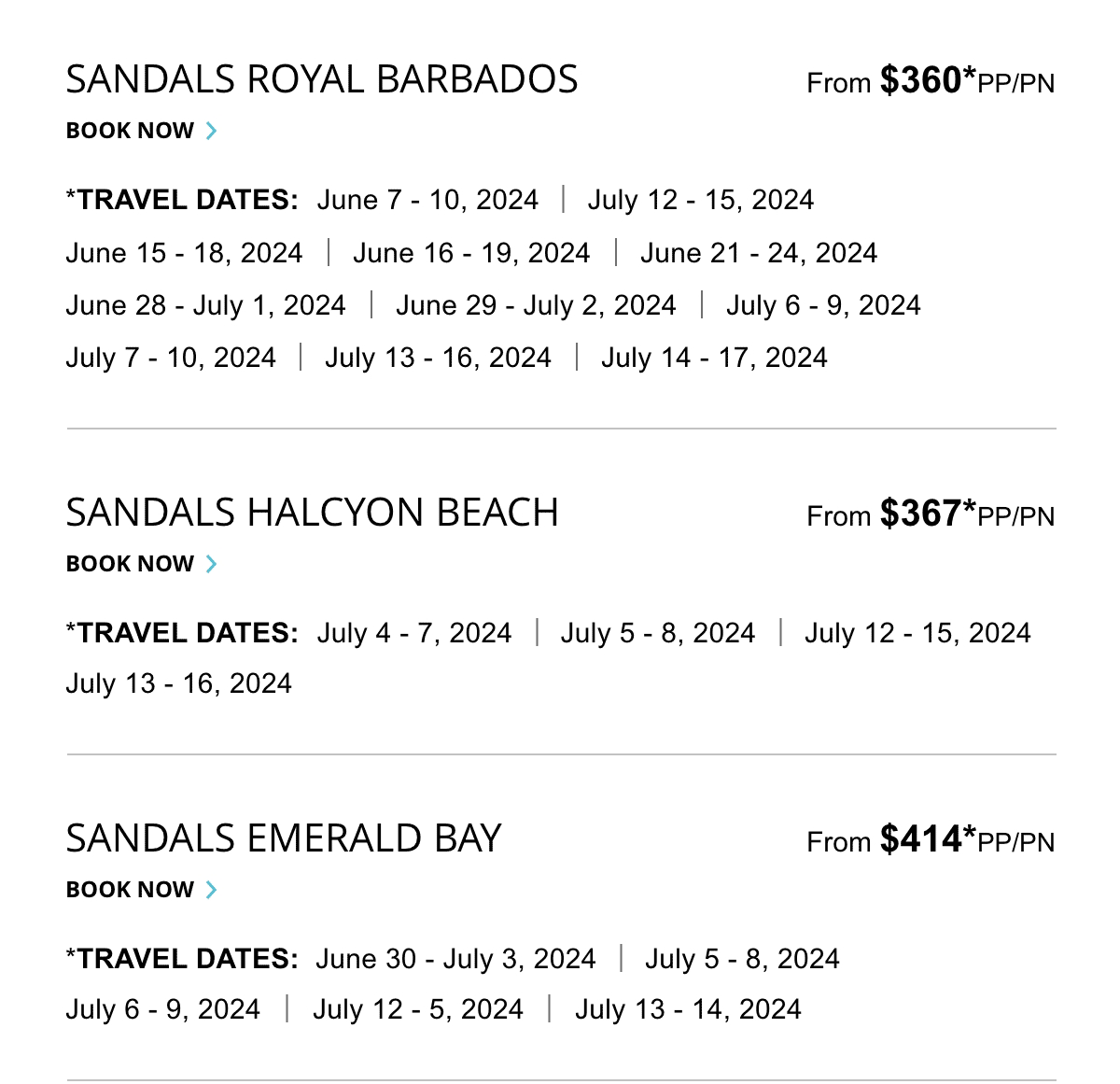 Select Travel Dates