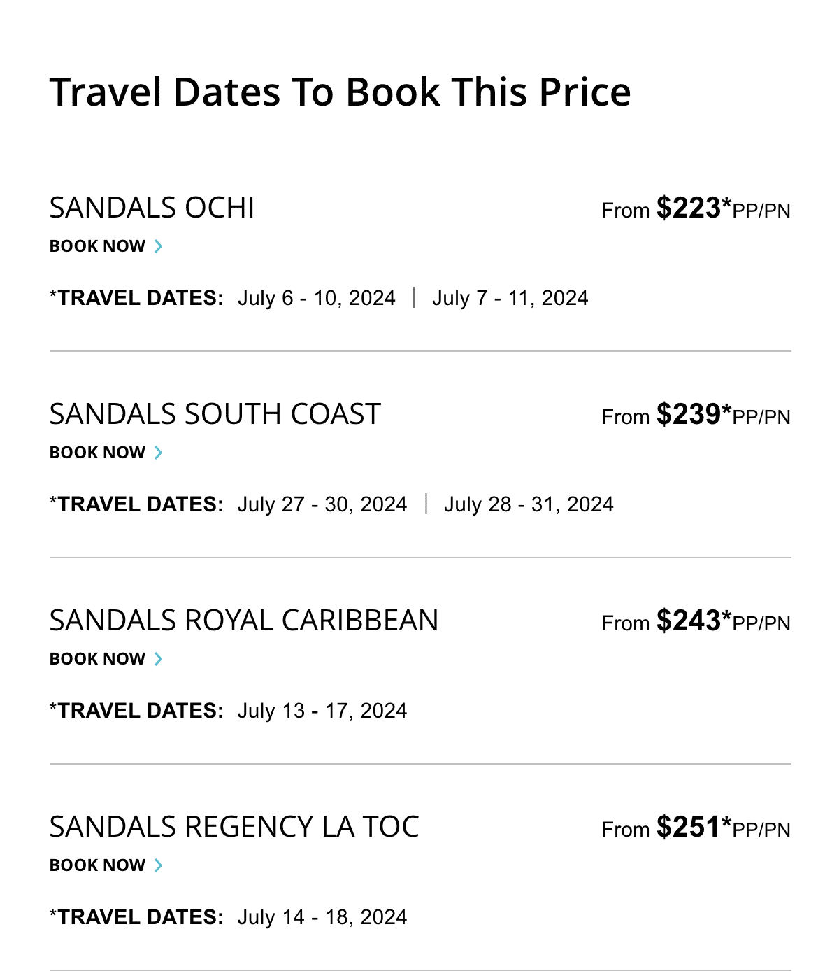 Select Travel Dates