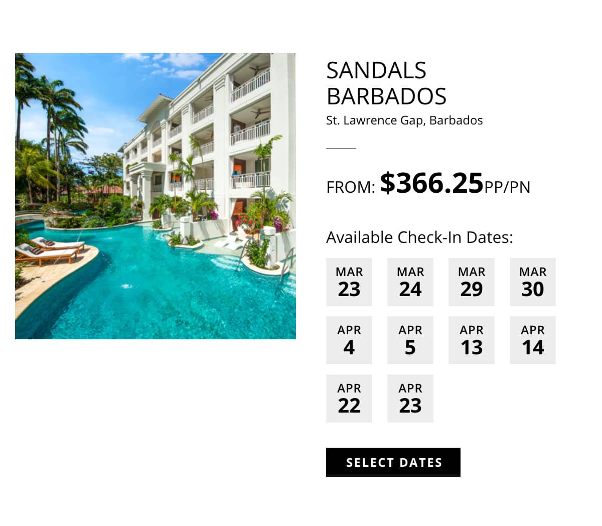 Sandals Barbados