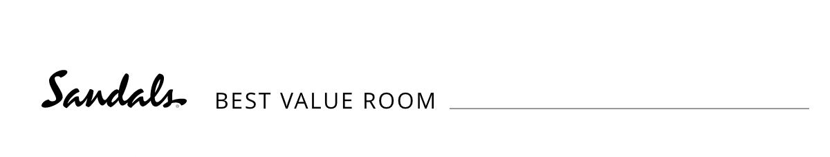 Sandals Best Value Room