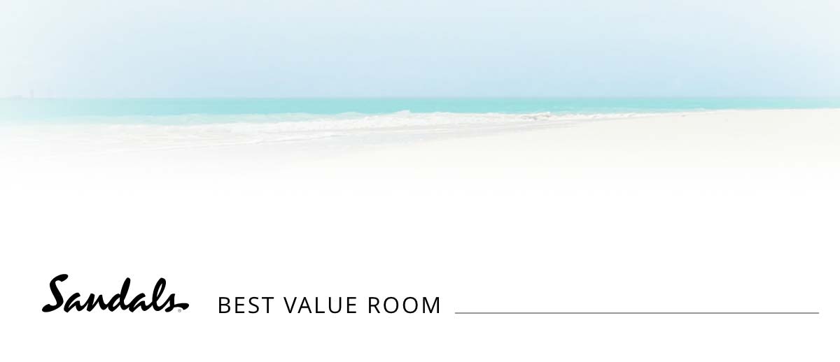 Sandals Best Value Room