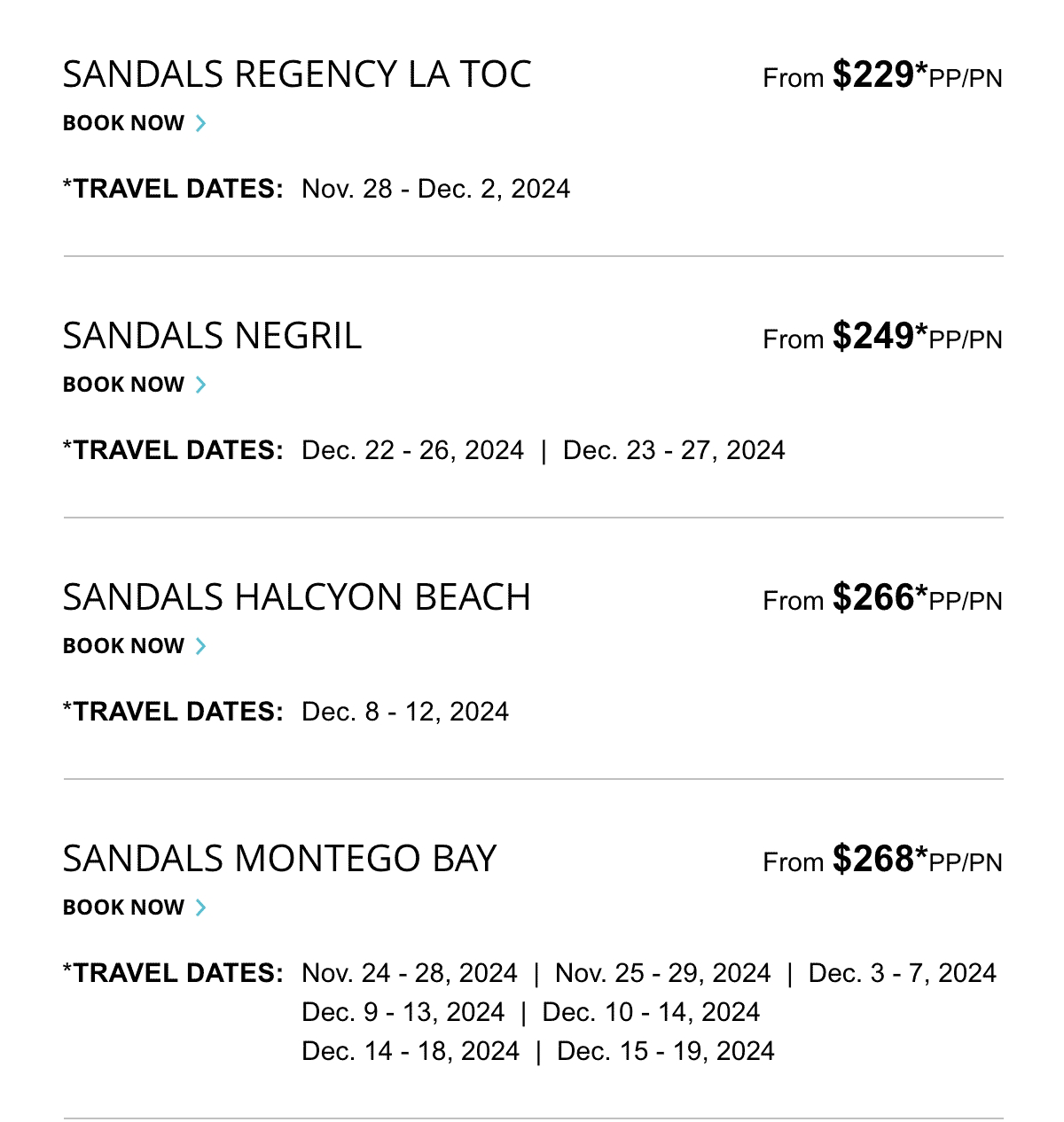 Select Travel Dates