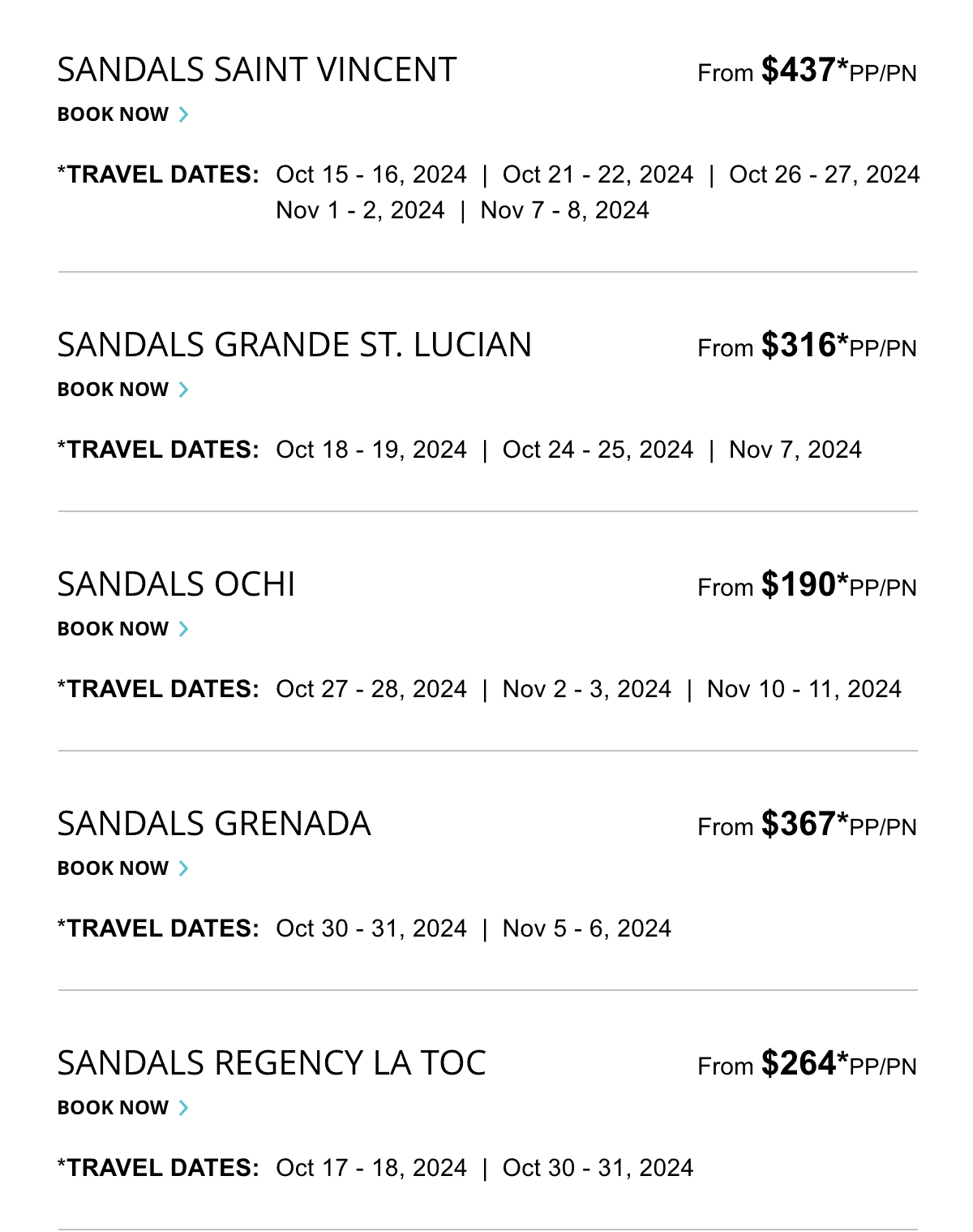 Select Travel Dates