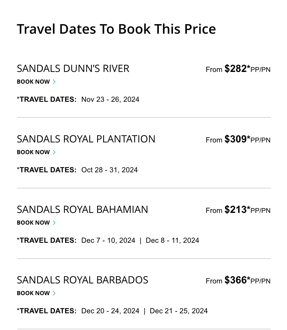 Select Travel Dates