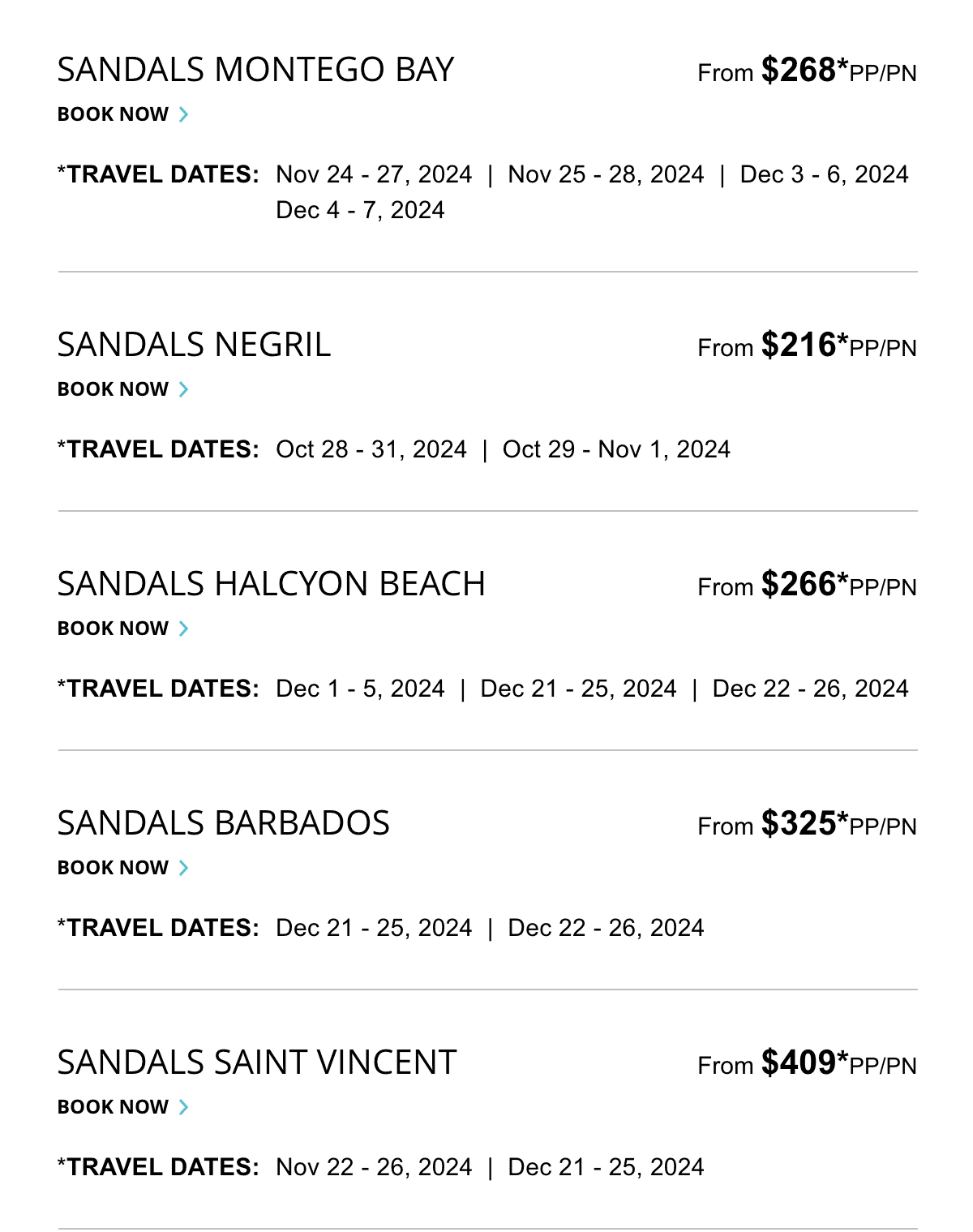 Select Travel Dates