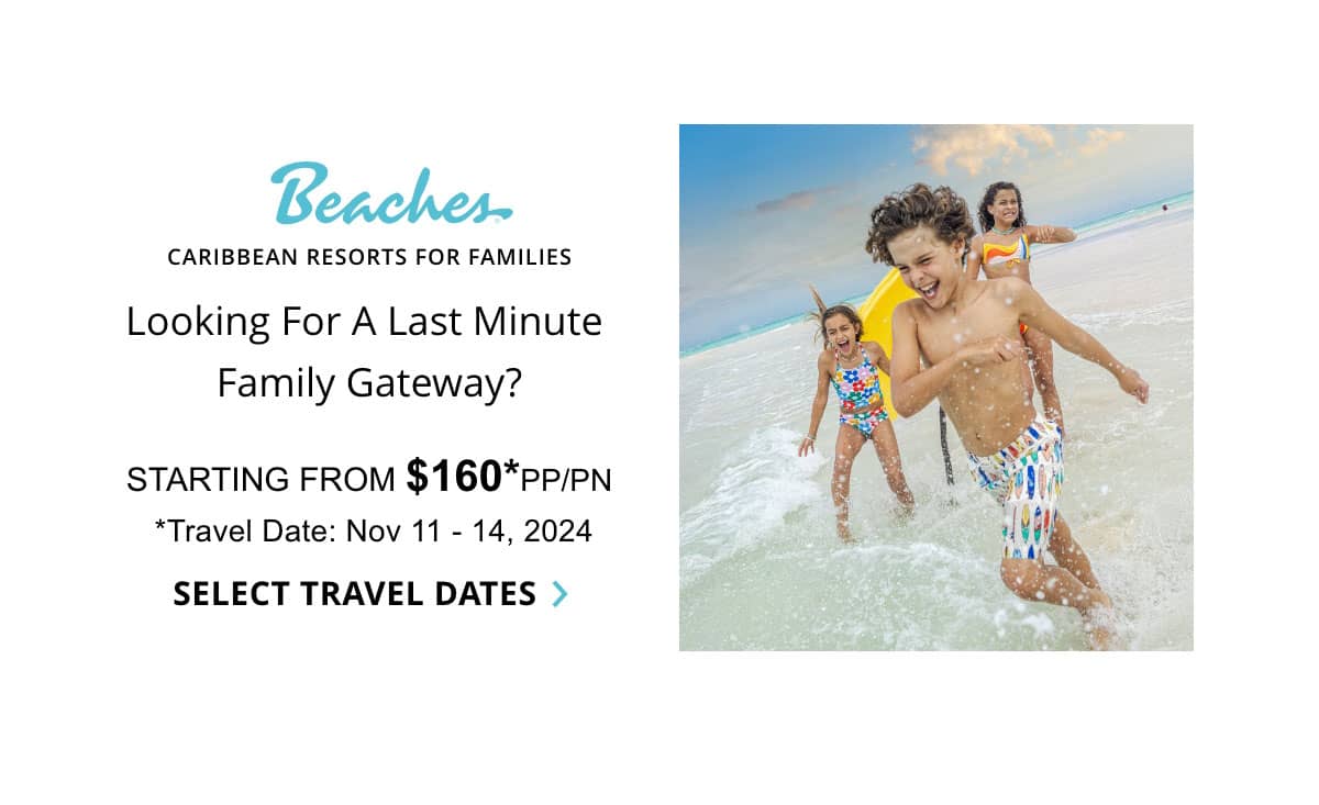 Beaches Caribbean Resorts For Families