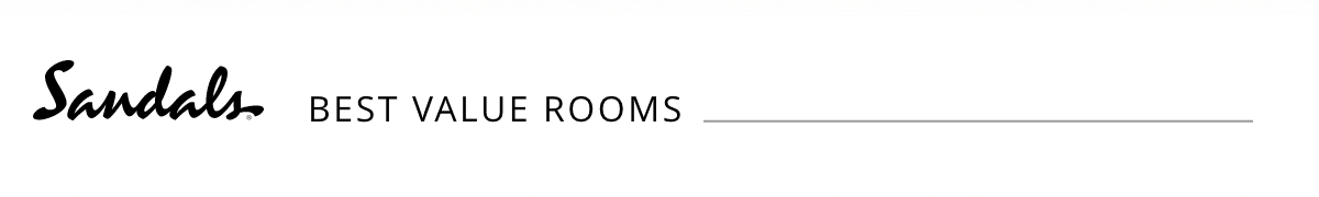 Sandals Best Value Room