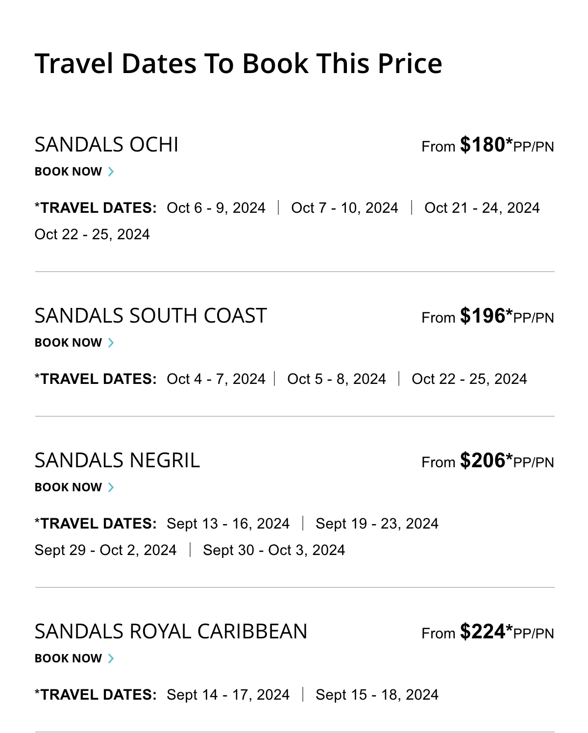 Select Travel Dates