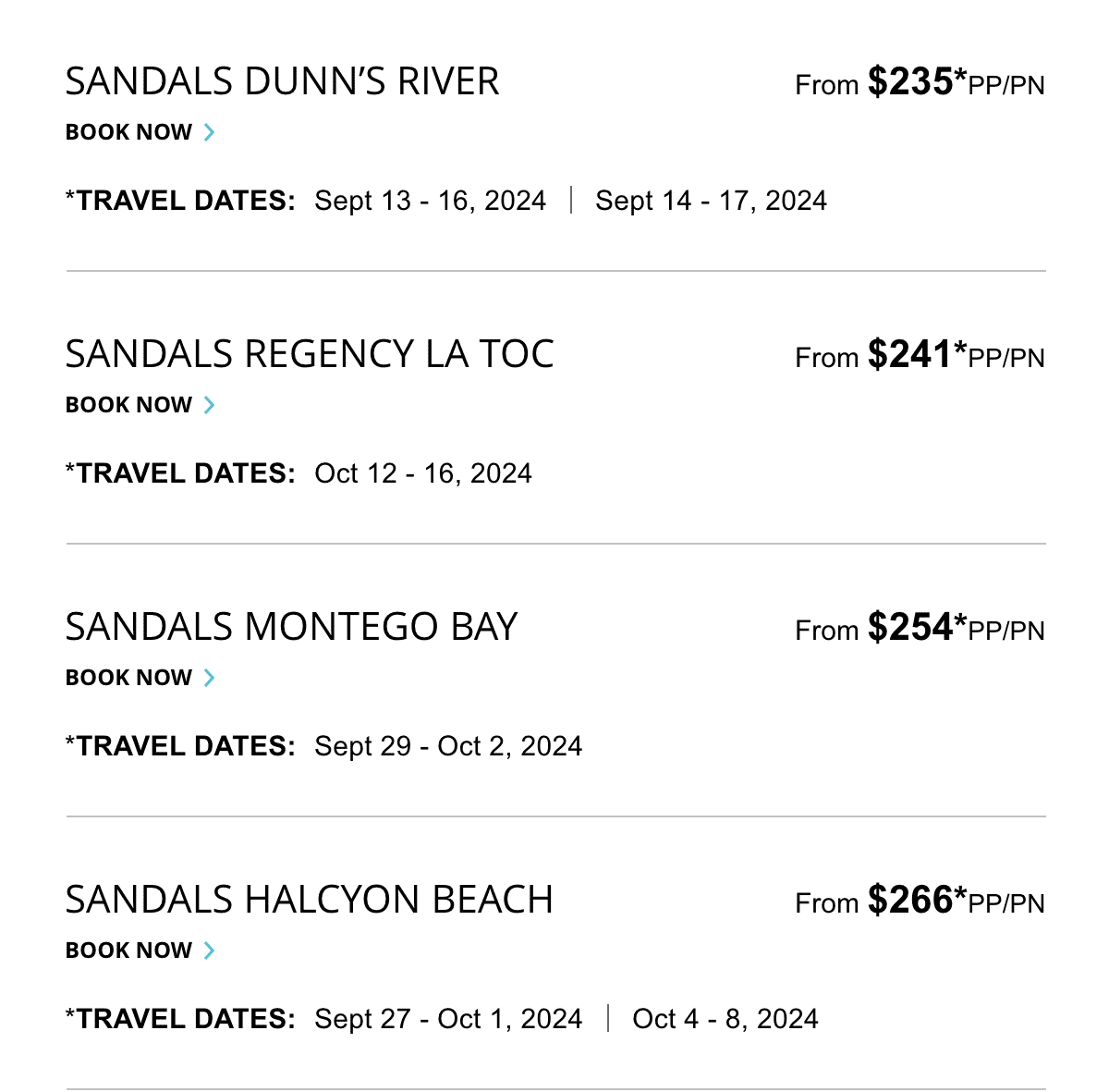 Select Travel Dates