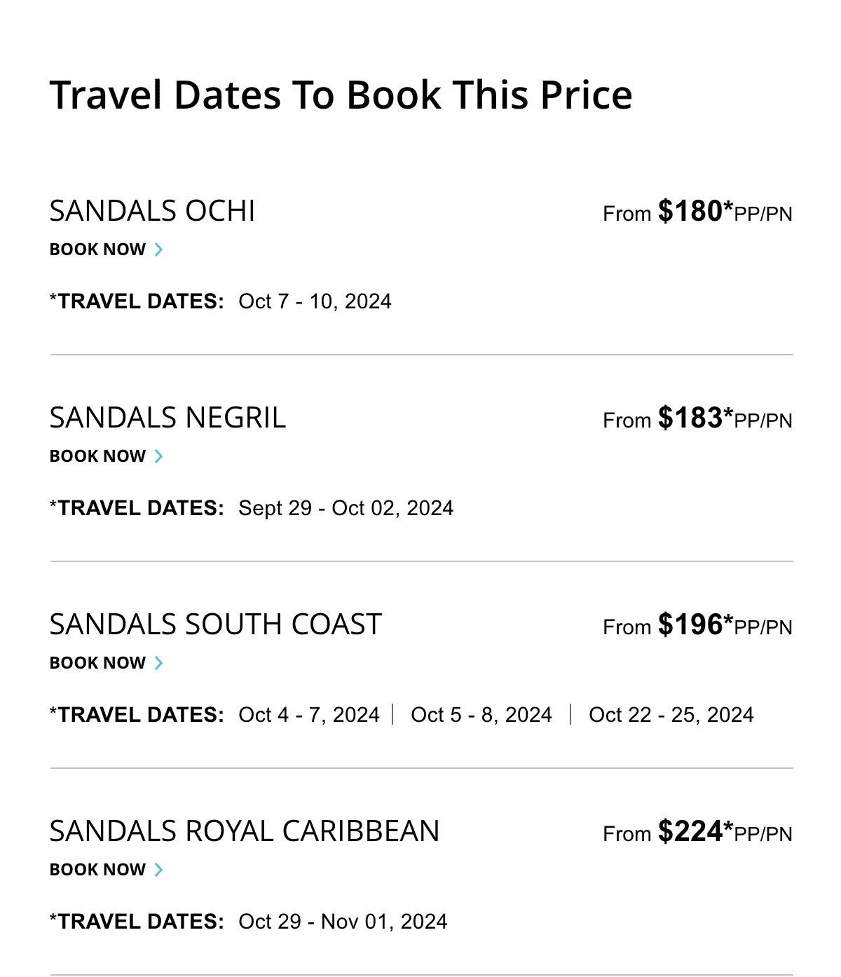 Select Travel Dates