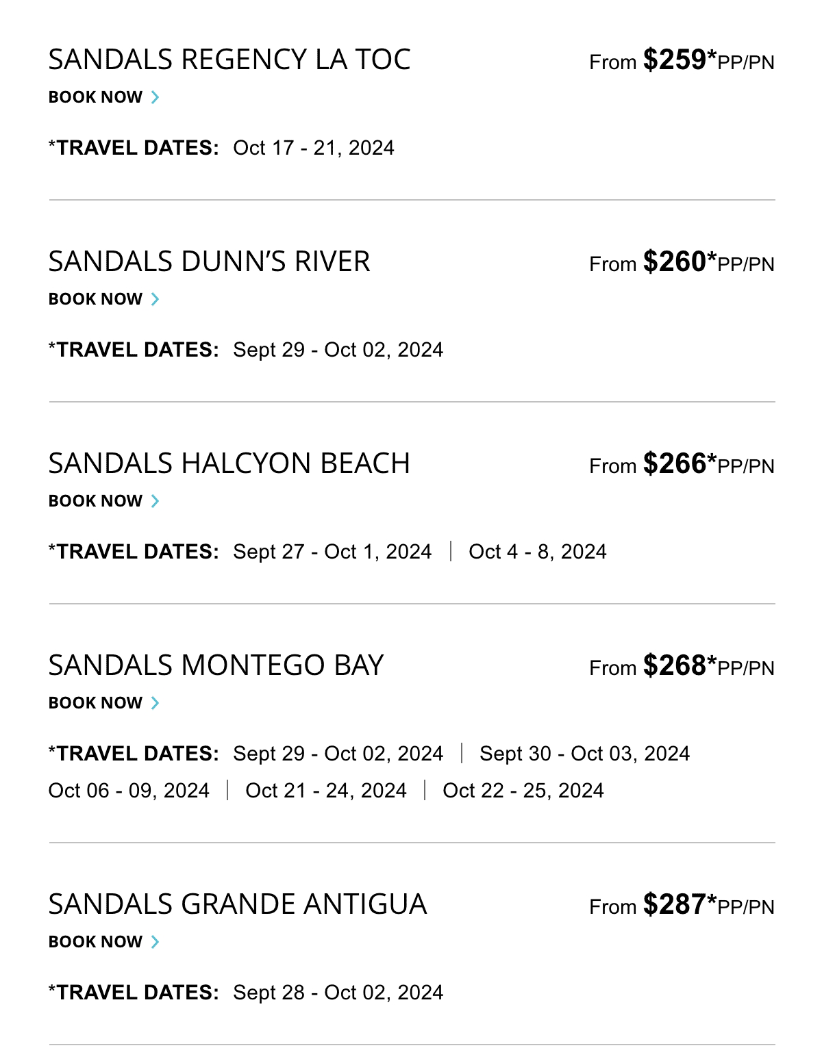 Select Travel Dates