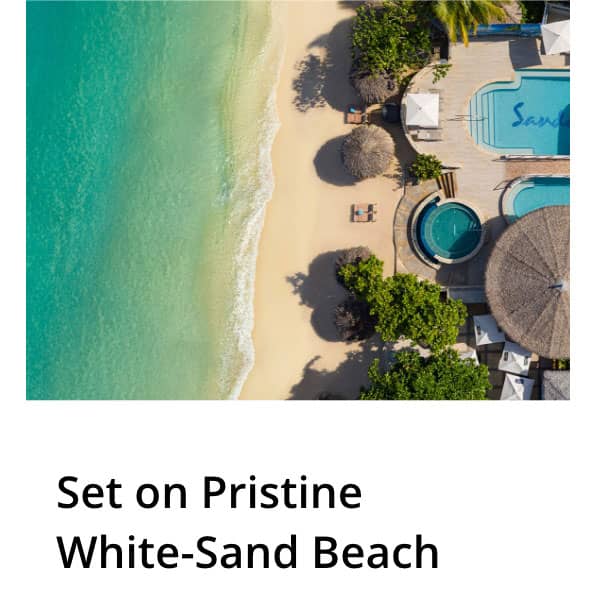 Set On Pristine White-Sand Beach