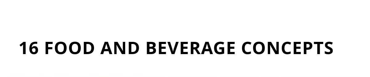 16 Food And beverage Concepts